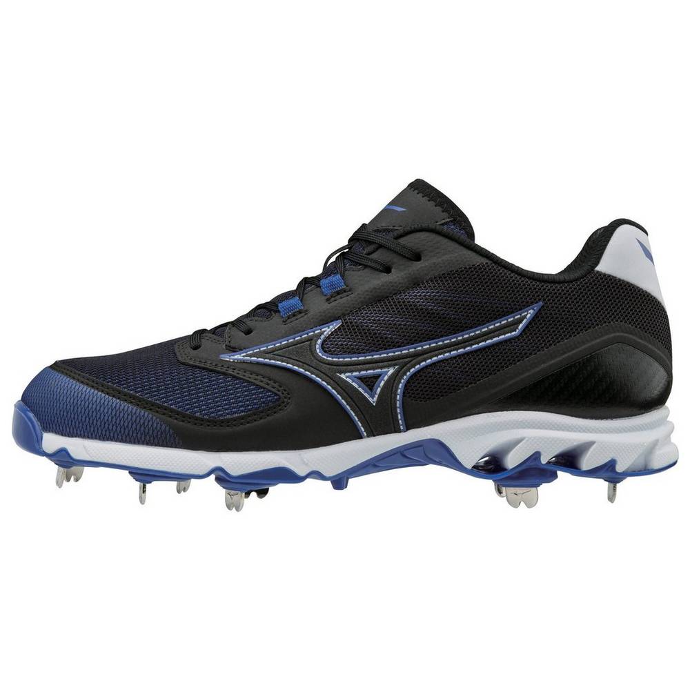 Panske Botasky Mizuno 9-Spike Dominant 2 Nizke Metal Čierne/Kráľovská Modrá Vypredaj ZFBE05194
